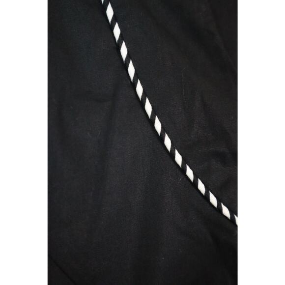 NWT DE Collection Black COTTON Dress Fit and Flare Short Sleeve Classic Medium - Picture 3 of 8